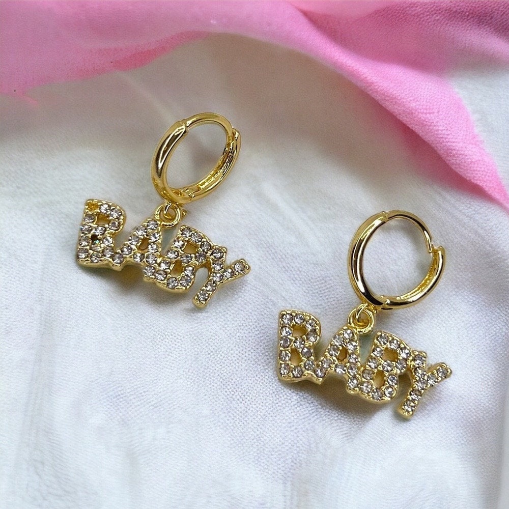 Sparkle Like a Mama: Sparkly Delicate Gold Baby Hoops! NWT
